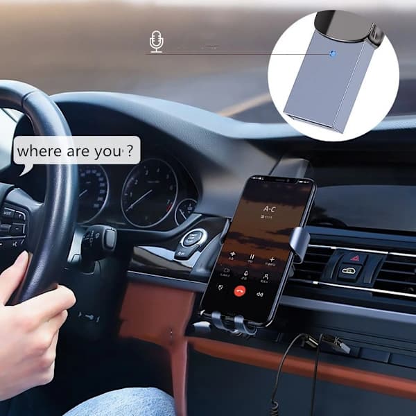 Bluetooth-adapter for bil, trådløs adapterkabel Dongle USB