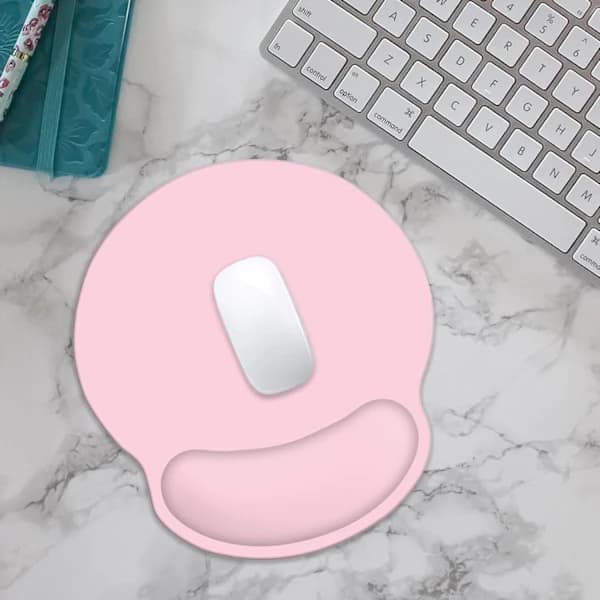 NA/Musematte med håndleddsstøtte, ergonomisk spillmusematte med sklisikker PU-base