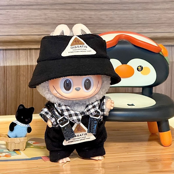 /NC/Labubu Outfit Söt Dockkläder Universell Storlek Bärbar Outfit för 17cm Labubu 1.0 och Labubu 2.0 14