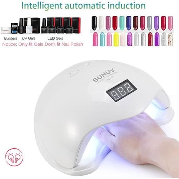 {NT}SUN5 UV Neglelampe Negletørrer Tørremaskine Hærdning Neglegel Kunstværktøj 24 stk. LED 48W