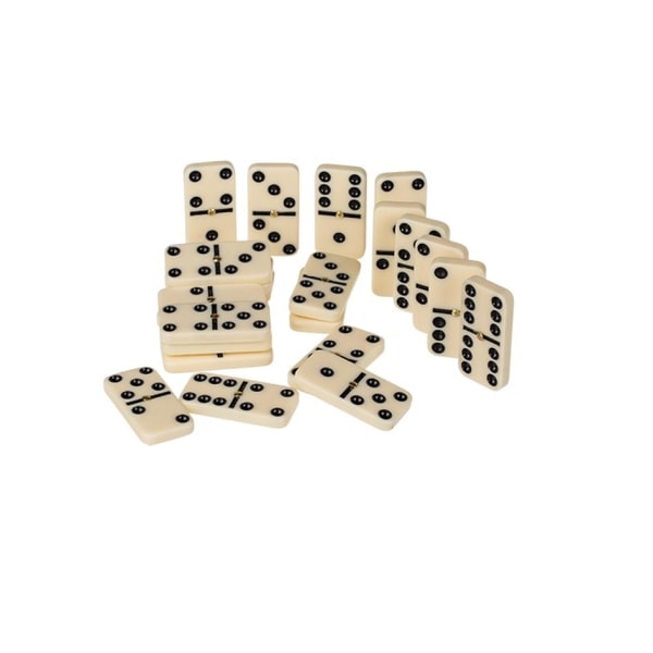 /Hc/Domino i Sten / Dominobrikker - Domino Spil Varm hvid