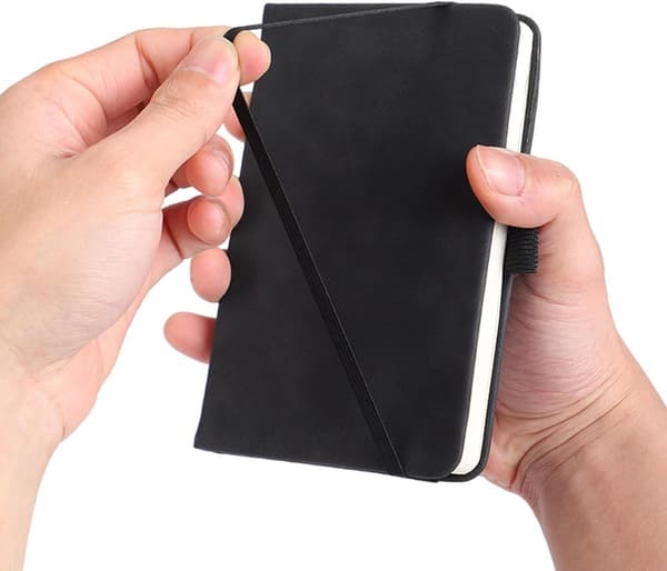 Notesbog A6 - professionel notesbog PU-læder - dagbog - Notesbog - 96 ark - Notesbog til kontoret -