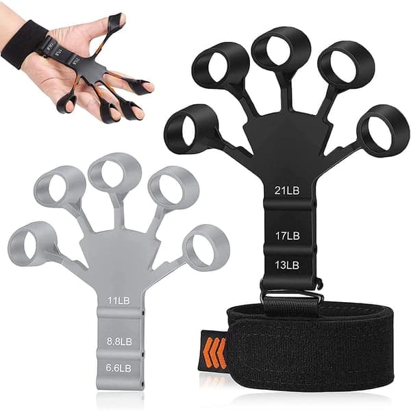 Fingertränare med 6 olika motstånd 2-pack Multicolor1 L