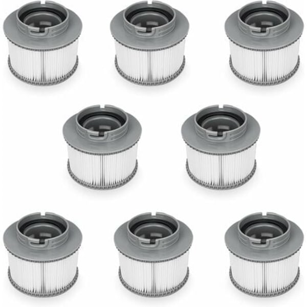 Lafiucy Ersättningsfilter för MSPA FD2089, Filterpatronpump för Pool Hot Subs och Spabad, 8 ST/NC/