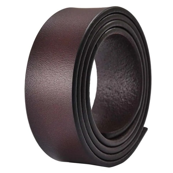 100 % lehmännahkaa Ei solkea 3,5 cm leveä aito nahkavyö ilman automaattista solkiremmiä Designervyöt Miehet Korkea laatu 3.5Coffee 95CM