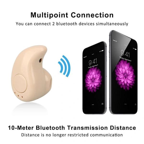 Trådløse Bluetooth-hodetelefoner med mikrofon HVIT HVIT Hvit