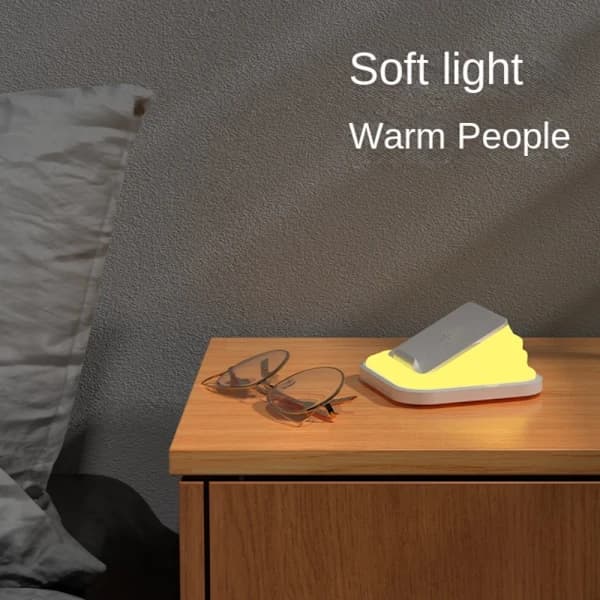 Trådløs Lader LED Bordlampe HVIT hvit
