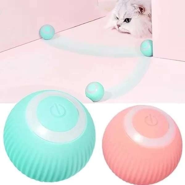 Kattleksak - Aktiveringsboll / Boll som rör sig, leksak för katt pink