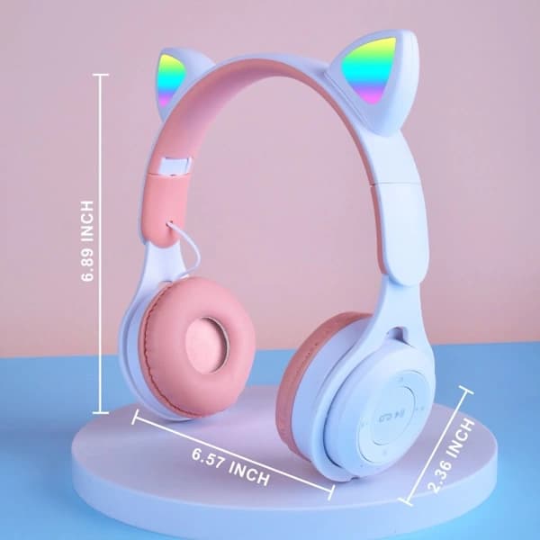Trådløst Bluetooth Headset Barnehølurar ROSA rosa