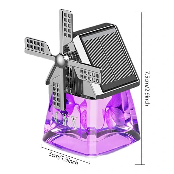 Bil Aroma Diffuser Solenergi BLÅ Blå