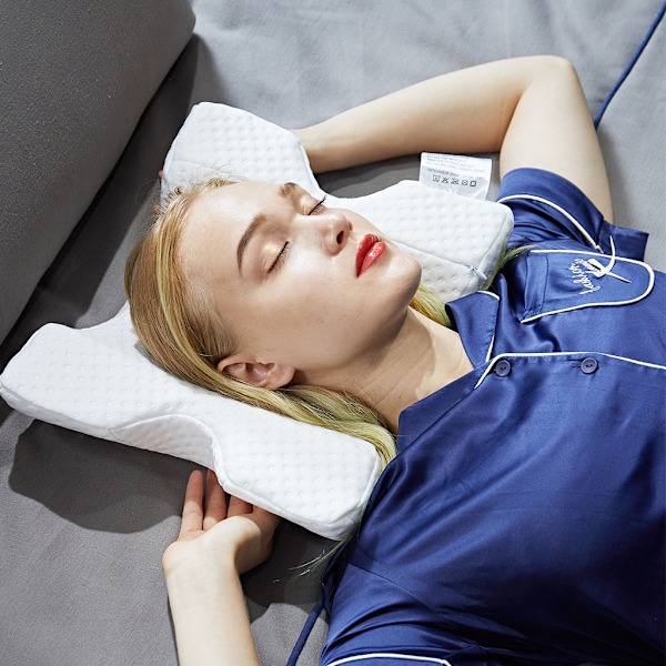 Memory Foam -tyyny, tunneli, hidas palautuminen, painetyyny, käsivarsityyny, lusikkatyyny, kaula- ja niskatyyny matkoille