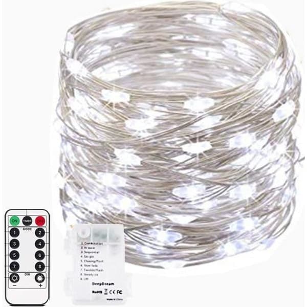 20M 200 LED batteridrivna ljusslingor, för inomhus/utomhus/jul/bröllop och uteplats, vattentät IP67
