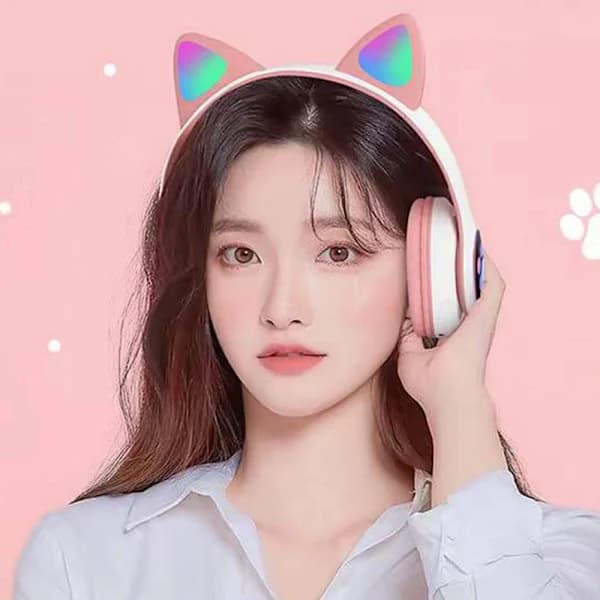 Bluetooth hörlurar Gaming Headset LILA Lila