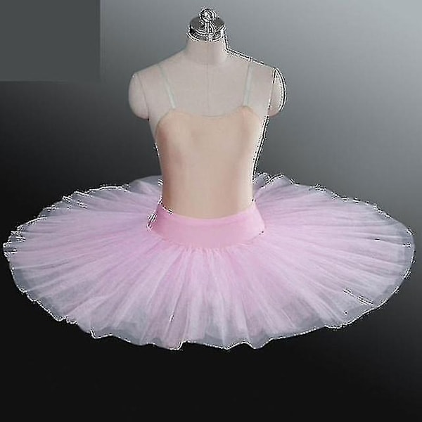 Professionell Platt Tutu Svart Vit Röd Balett Dansdräkt för Kvinnor Tutu Balett Vuxen Balett Da-WELLNGS Rosa S/NT/