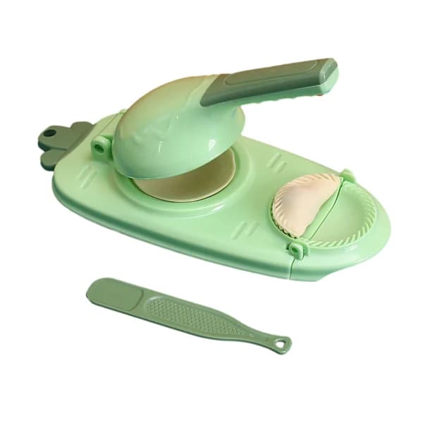 Søt 2-i-1 Dumpling Maker Multifunksjonsform for pannekaker Grønn