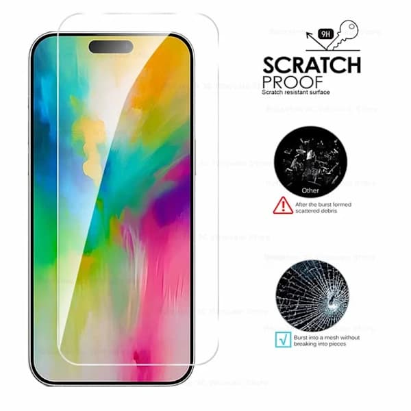 5-pack Skärmskydd i härdat glas för iPhone 16 Pro