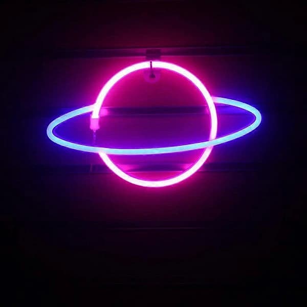 1 kpl Planeetta-neonkyltti, LED