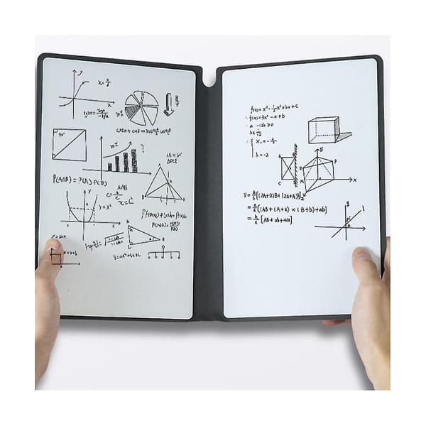 Viskbar Lille Whiteboard A5 Notesbog Læder Bærbar Kladdehæfte Skrivebord Notepad Lea