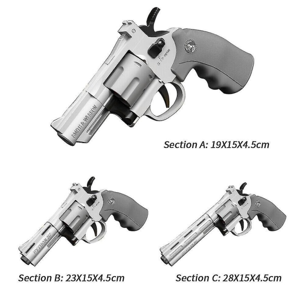 Soft Bullet Toys Foam Blasters Guns Pistol med skumpelletsskal utmatningspistol B