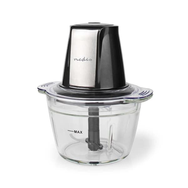 Mathakker | 500 W | 1 l | Glas | 1 hastighedsindstilling | Sølv / Sort_NN