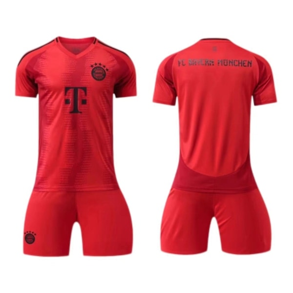 24-25 Bayern trøje 3 Kim Min-jae nr. 9 Kane børne voksen kostume - fodboldtrøje - nr. 3 med strømper + beskyttelsesudstyr-WELLNGS 24(130-140cm)/NT/