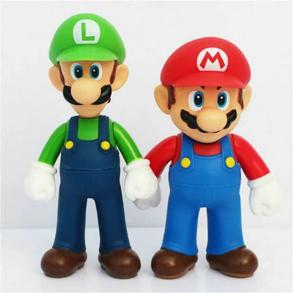 6 st Super Mario Figurer Söta Leksaker Dockor Figurer Samling Present 6 st