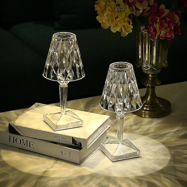 Nattlampe, Akryl Bordlampe, Oppladbar Projeksjonslampe, Italiensk Design Kartell (én Stykk)