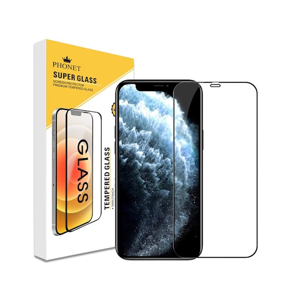 Phonet Heltækkende Skærmbeskyttelse iPhone 13 - Premium Glas