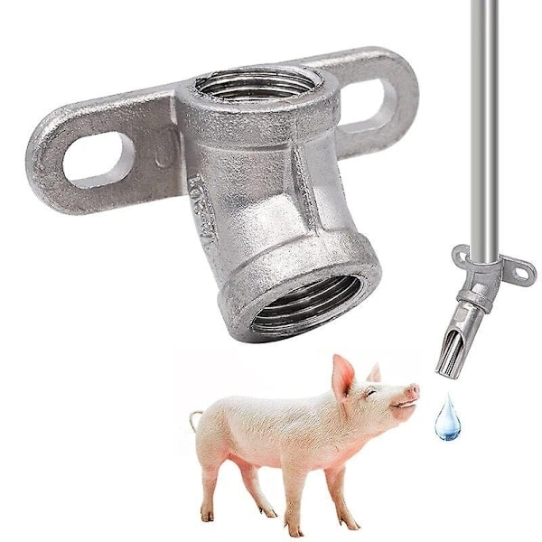 5 stk. tyk rustfrit stål grisunge vandnippel 1/2 tomme gris automatisk vand drikke nippel hoved gård vanding tilbehør 0 Nipples_ NN