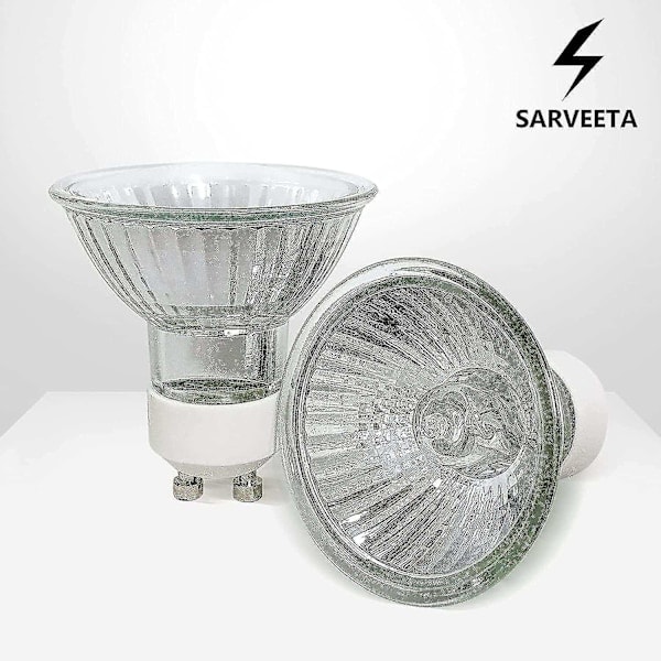 Gu10 Halogenpærer 35w Dæmpbare, 220v Gu10 Halogen Spotpærer 2 Ben, 400 Lm, 2800k Varm Hvid 3 stk, Hvid_ NN