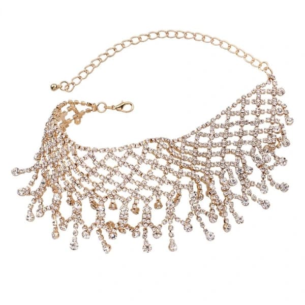 Halsband Hängen Choker GULD guld