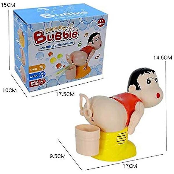 Bubble Machine Leksaker, Rolig Musik Auto Fart Bubble Machine, Bubble Machine Med LED Blinkande Lampor