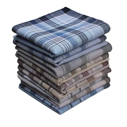 Näsdukar 10-pack Herrnäsdukar 100% bomull Näsdukar 38 cm x 38 cm