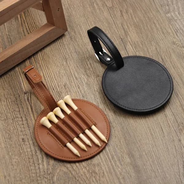 Golf Tee Taske Golf Tee Opbevaringstaske BRUN brun