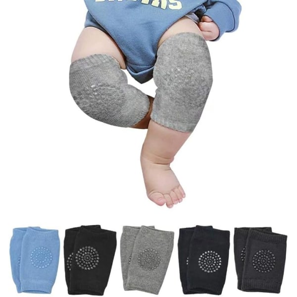 5 par Baby Crawling Knee Pads Anti Slip för 6-24 månader