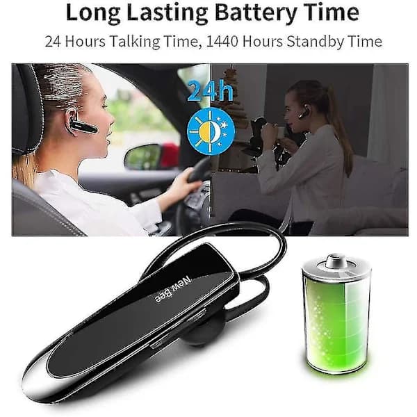 Bluetooth-hovedtelefoner V5.0 Trådløst håndfrit headset med mikrofon