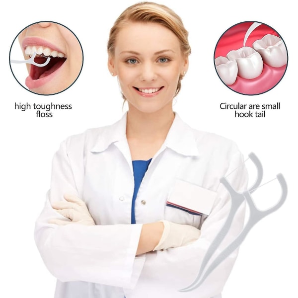 Tandtråd - 50 delar Tandtråd Tandtrådsstickor Tandtrådshållare