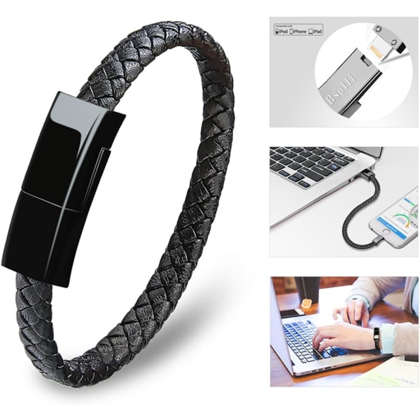 Armband USB -laddningskabel för iPhone Xs/XR/X/8/8Plus/7 M