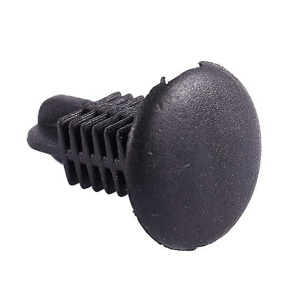 16 stk. Plastnitter Klips 4mm x 5mm x 15mm Sort