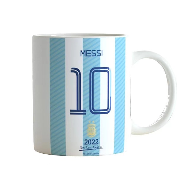 2022 VM-Argentina Messi 3-stjerners Keramisk Krus