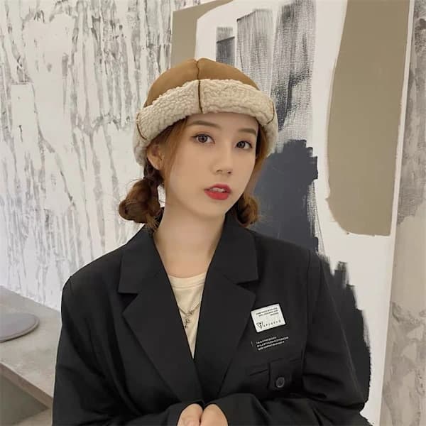 Brætløs hue Cap Dome Melon Hat KHAKI khaki
