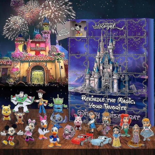 2023 Ny 2023 jul adventskalender Leksak Disney Mickey Minnie Blind Box Juguetes Advent Surprise Leksaker för barn Presenter Style 1