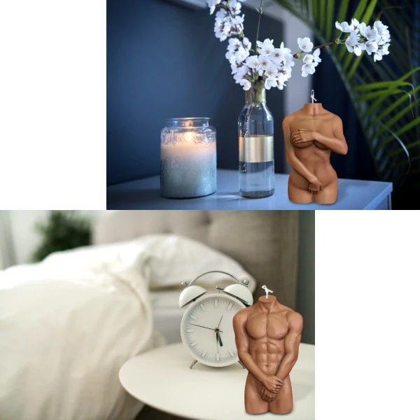 2 st 3D Kroppsform Armégrön One Size