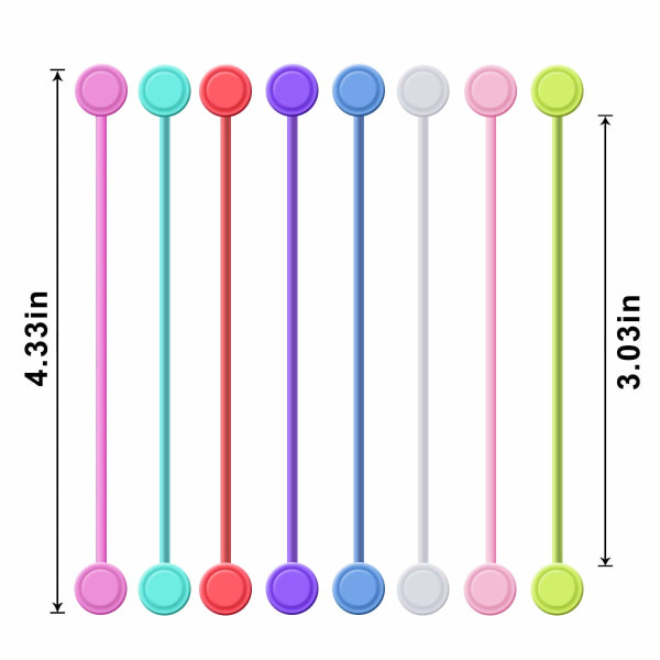 8 st Magnetiska kabelklämmor Fäst buntband Remmar Tråd Twist Band