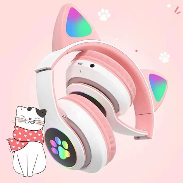 Bluetooth høretelefoner Gaming Headset LILLA Purple