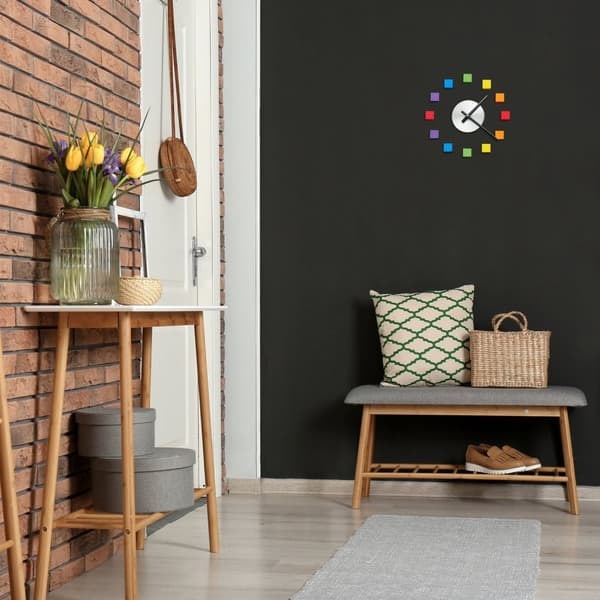Veggklokke DIY fargerik_NN