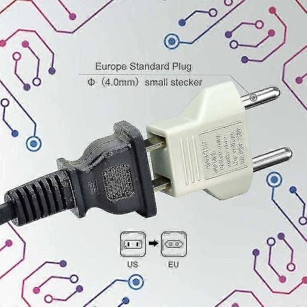 NA/6 stk USA til EU EU Adapter Stikkontakt