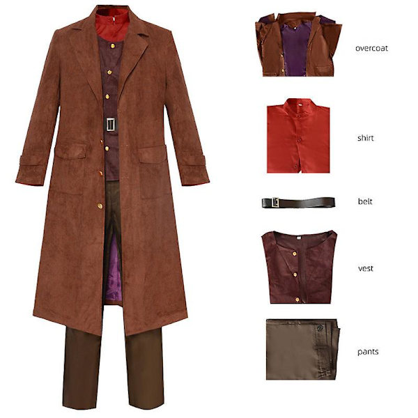 Rubeus Hagrid Cosplay Kostyme Komplett Sett For Voksne Halloween Kostyme Karneval Kostyme 3XL