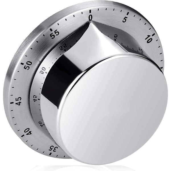 /NN/Mekanisk Timer, Nedräkningsklocka med Magnetisk Baksida, Bakning, Gymträning, Inga Batterier Krävs, Tidshanteringsverktyg med Högt Alarm och Exkv