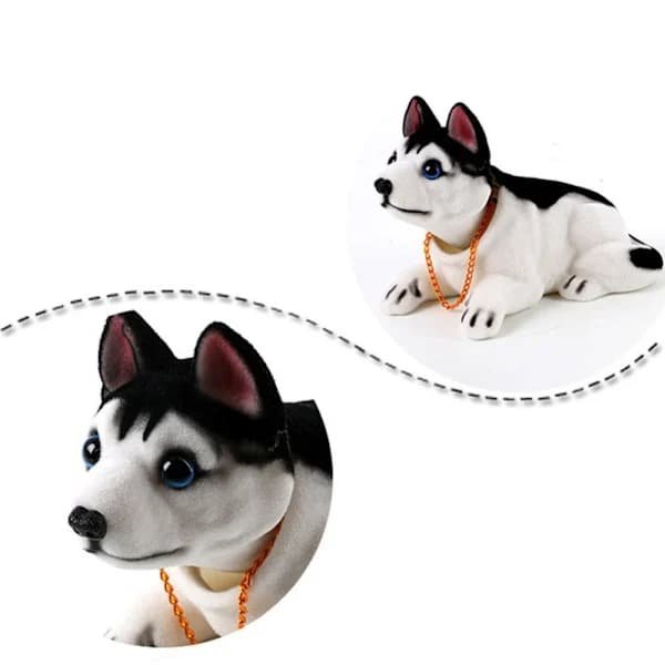 Ristende hode Hund nikkende flekket hund 4 4 4